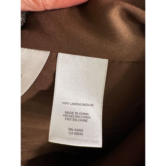 NWT Jones New York Dress Women’s Brown 2 PC Dress Cardigan Sz 10 - Picture 9 of 16